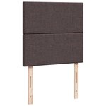 vidaXL Sommier à lattes de lit avec matelas Marron foncé 90x190 cm