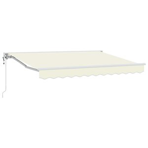 vidaXL Auvent rétractable électrique Crème 3 x 2 5 m