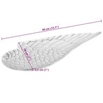 vidaXL Corbeille de fruits 2 Pièces Argent 40 x 18 x 4 cm Aluminium