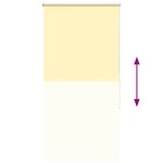 vidaXL Store enrouleur occultant jaune largeur du tissu 80 7 cm