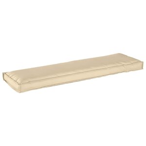 vidaXL Coussin pour banc de palette Beige 140 x 40 x 8 cm Tissu Oxford