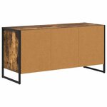 vidaXL Meuble TV Chêne Fumé 100 x 36 x 49 5 cm Bois d'ingénierie
