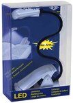 lampe de lecture LED avec clip mobile Coloris Argent WEDO