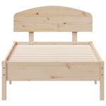 vidaXL Cadre de lit sans matelas 90x190 cm bois de pin massif