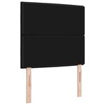 vidaXL Tête de lit LED avec des lumières à LED Noir 90 cm Polyester