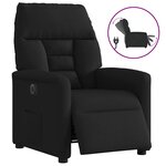 vidaXL Fauteuil inclinable électrique Noir Tissu