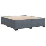 vidaXL Cadre de lit sans matelas gris foncé 180x200 cm velours
