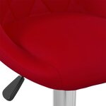 vidaXL Tabourets de bar lot de 2 rouge bordeaux velours
