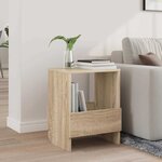vidaXL Étagère à magazines Chêne Sonoma 35 x 30 x 45 cm