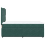 vidaXL Sommier à lattes de lit et matelas Vert foncé 80x200 cm Velours