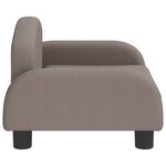 vidaXL Canapé pour enfants taupe 50x40x30 cm tissu