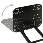 vidaXL Chasse-neige pour VTT 115x38 cm Noir