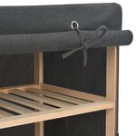 vidaXL Garde-robe Gris 135 x 40 x 170 cm Tissu