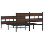 vidaXL Cadre de lit sans matelas avec tête de lit et pied de lit