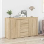 vidaXL Buffet Chêne sonoma 120 x 36 x 69 cm Bois d'ingénierie