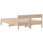 vidaXL Cadre de lit sans matelas 150x200 cm bois de pin massif