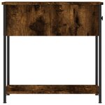 vidaXL Tables de chevet 2 Pièces chêne fumé 30x60x60 cm bois d'ingénierie