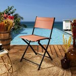 Chaise de jardin pliable en acier elba