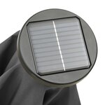 vidaXL Parasol de jardin avec lumières LED anthracite aluminium