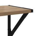 vidaXL Étagères Murales 2 Pièces Chêne artisanal 60 x 25 x 25 5 cm