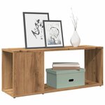 vidaXL Meuble TV chêne artisanal 80x24x32 cm bois d'ingénierie