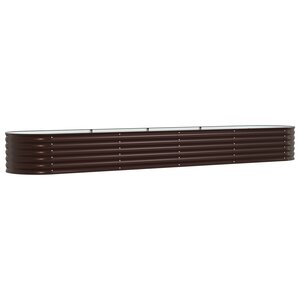 vidaXL Jardinière surélevée Marron 400 x 80 x 44 cm Acier