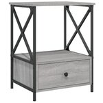 vidaXL Tables de chevet 2 Pièces sonoma gris 50x41x65 cm bois ingénierie