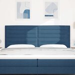 vidaXL Tête de lit LED avec des lumières à LED Bleu 200 cm Polyester