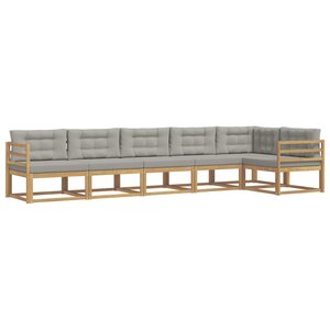 vidaXL Ensemble de canapés d'extérieur 4 pc Blanc et gris clair