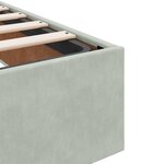 vidaXL Cadre de lit avec matelas avec matelas 2 Pièces Gris clair Velours