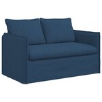 vidaXL Canapé 2 Pièces Bleu 196 x 82 x 85 cm tissu
