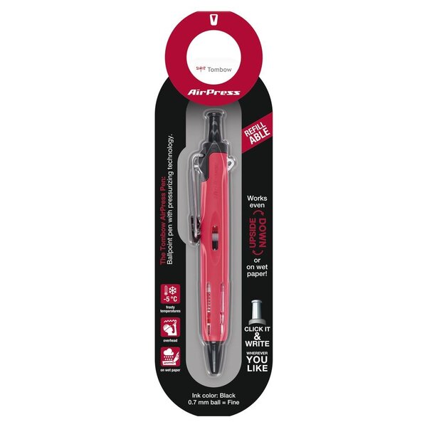 Stylo Bille Tout Terrain AirPress Pen rouge TOMBOW