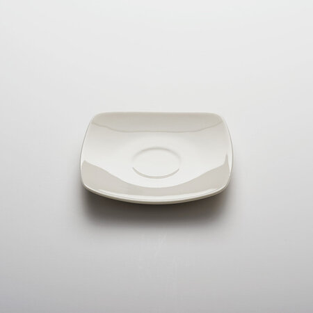 Soucoupe porcelaine carrée liguria 110 x 110 mm - lot de 6 - stalgast - porcelaine 110x110xmm