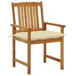 vidaXL Chaises de jardin avec coussins lot de 8 Bois d'acacia solide