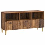 vidaXL Meuble TV Bois ancien 102 x 34 5 x 50 cm Bois d'ingénierie