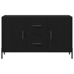 vidaXL Buffet Chêne noir 100 x 36 x 60 cm Bois d'ingénierie