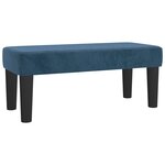 vidaXL Sommier à lattes de lit et matelas Bleu foncé 80x200 cm Velours