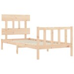 vidaXL Cadre de lit sans matelas 90x200 cm bois de pin massif