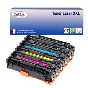 T3AZUR - Lot de 5 Toners compatibles avec Canon 716/731 pour Canon LBP-5050  LBP-5050N  LBP-7100Cn  LBP-7110Cw  (Noir+Couleur)