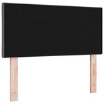 vidaXL Tête de lit avec des lumières à LED Réglable Gris 90 cm tissu