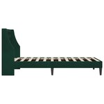 vidaXL Cadre de lit avec tête de lit Vert foncé 80 x 200 cm Velours