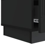 vidaXL Meuble TV avec tiroir Noir 147 x 34 5 x 27 cm Bois d'ingénierie