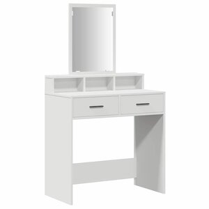 vidaXL Table de Toilette Blanc 79 x 41 x 140 cm Bois d'ingénierie