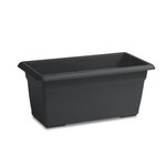 Bac à fleur rectangulaire - 110L - 100 cm - Plastique - Anthracite