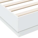 vidaXL Cadre de lit sans matelas blanc 120x190 cm