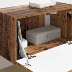 vidaXL Meuble TV mural Bois Ancien 60 x 31 x 29.5 cm Bois d'ingénierie