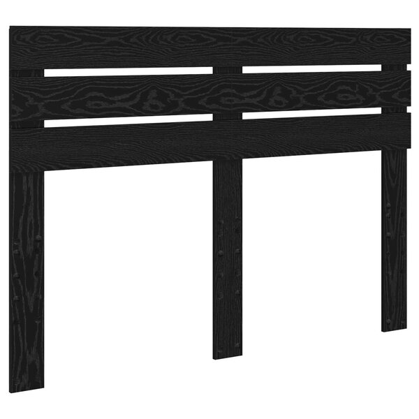 vidaXL Tête de lit Chêne noir 140 cm Bois d'ingénierie