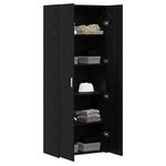 vidaXL Haut Armoire Chêne noir 70 x 42.5 x 185 cm Bois d'ingénierie
