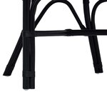 vidaXL Chaise empilable Noir 58 x 60 x 81 cm Rotin