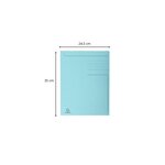 Chemise Imprimée 3 Rabats Forever® 280gm2 - Folio - Bleu Clair - X 50 - Exacompta
